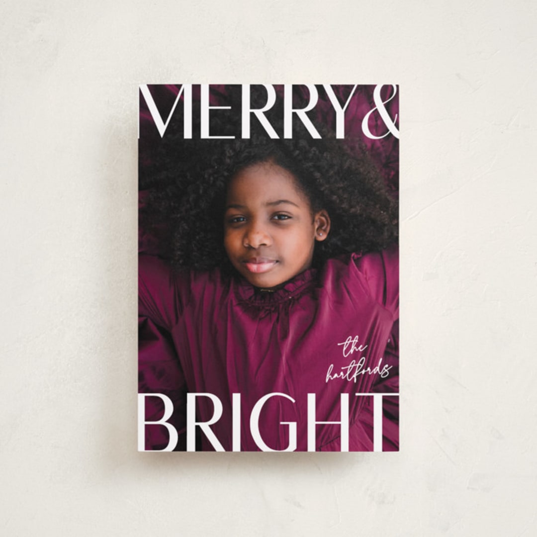 "Bright" - Holiday Cards in North Star by Susan Asbill - Front