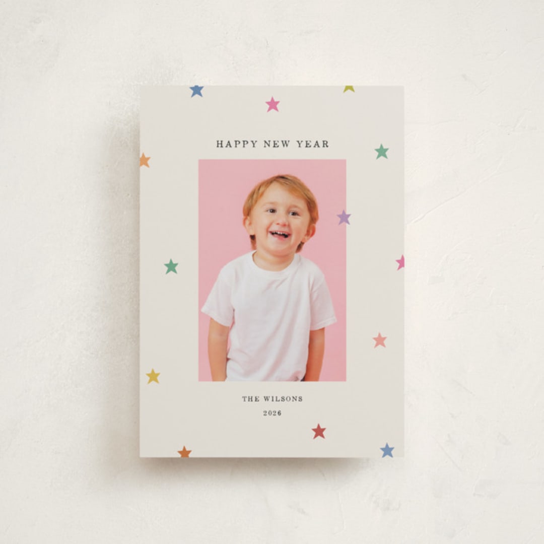 "Tiny Star Confetti" - Holiday Cards in Confetti by Kercia Jane - Front