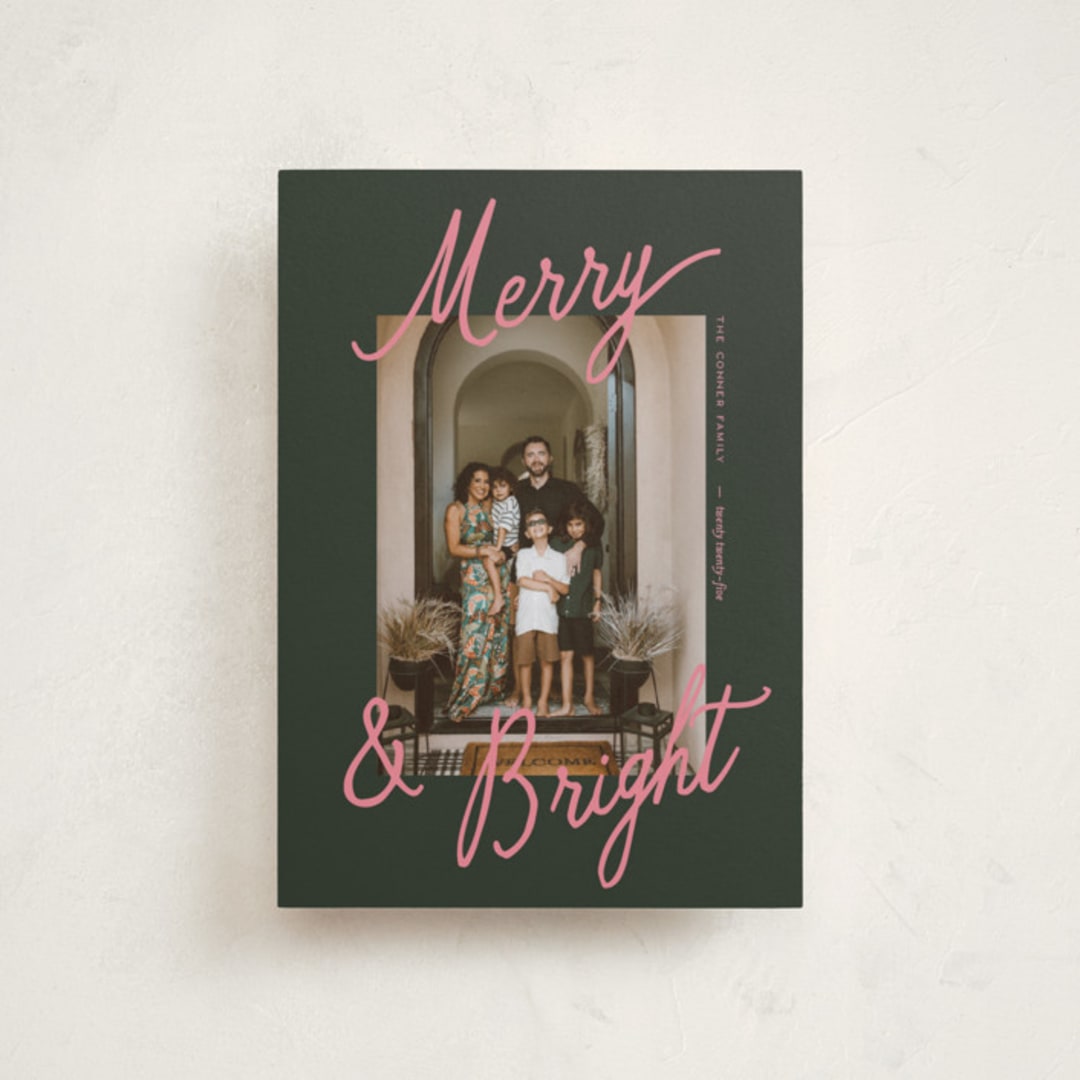"Jottings" - Holiday Cards in Mistletoe by Pixel and Hank - Front