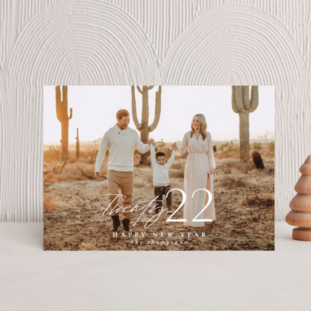 "Meza" - Holiday Cards in Cloud by Ashlee Townsend - Front