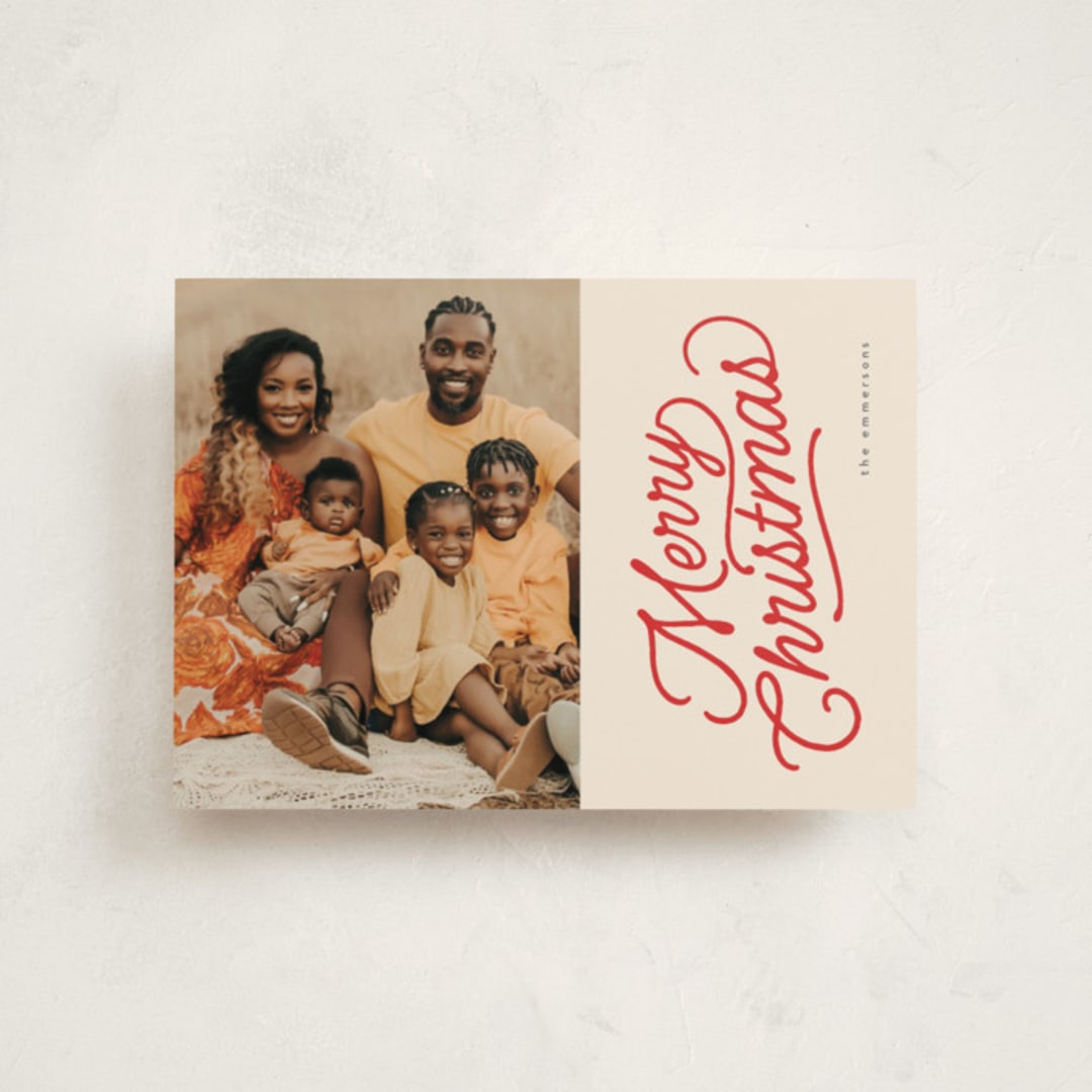 "retro vintage holiday" - Holiday Cards in Cherry by BR Designs - Front