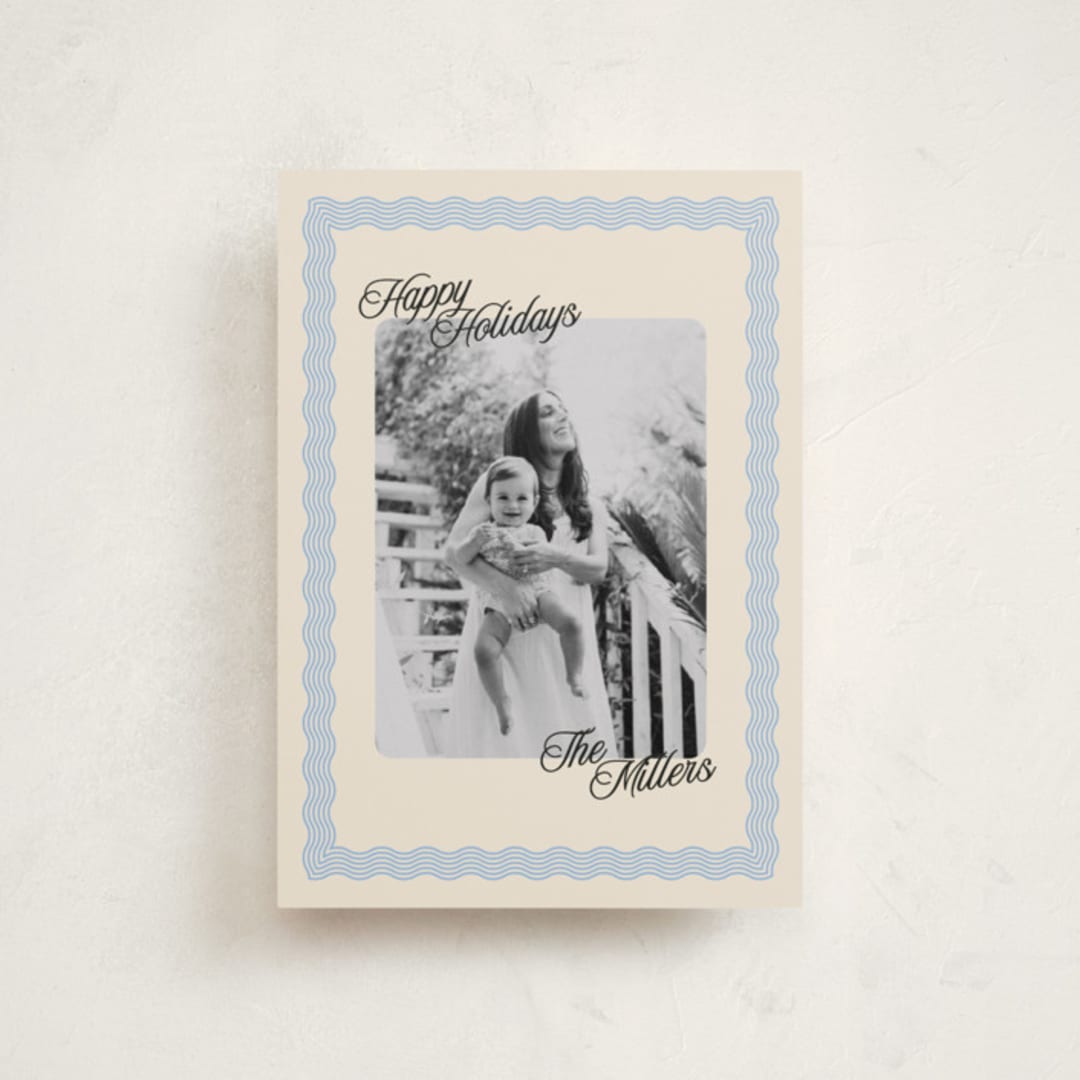 "Jovie" - Holiday Cards in Frost by Pati Cascino - Front