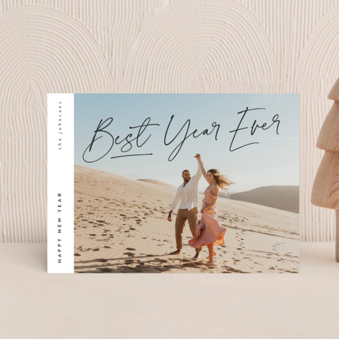 "Oh What Fun Holiday" - Holiday Cards in Coal by Jen Huppert - Front