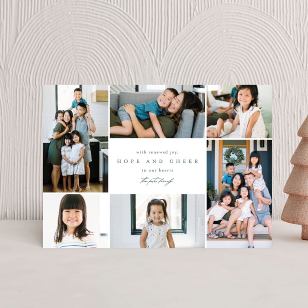 "Little Moments of Togetherness" - Holiday Cards in Fir by Mansi Verma - Front