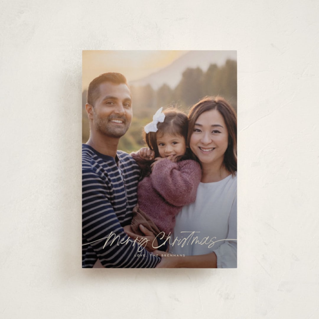 "Faubourg" - Holiday Cards in Pudding by Leia Matt - Front