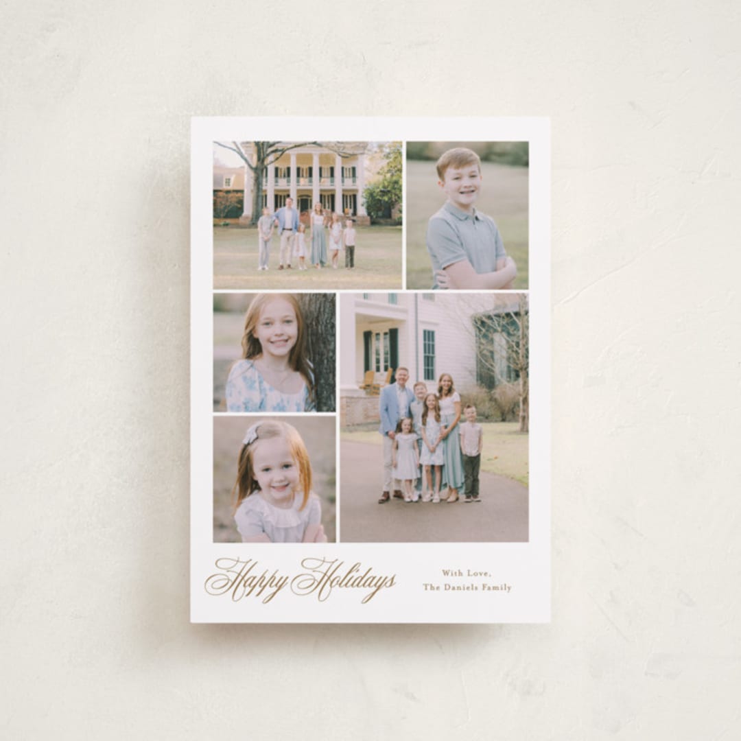 "Formal Five" - Holiday Cards in Candlelight by Carolyn MacLaren - Front