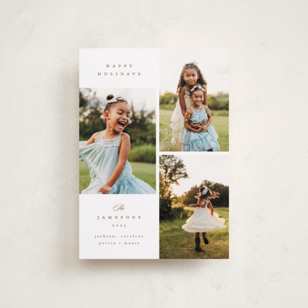 "Warm Glow" - Holiday Cards in Gingerbread by Kristie Kern - Front