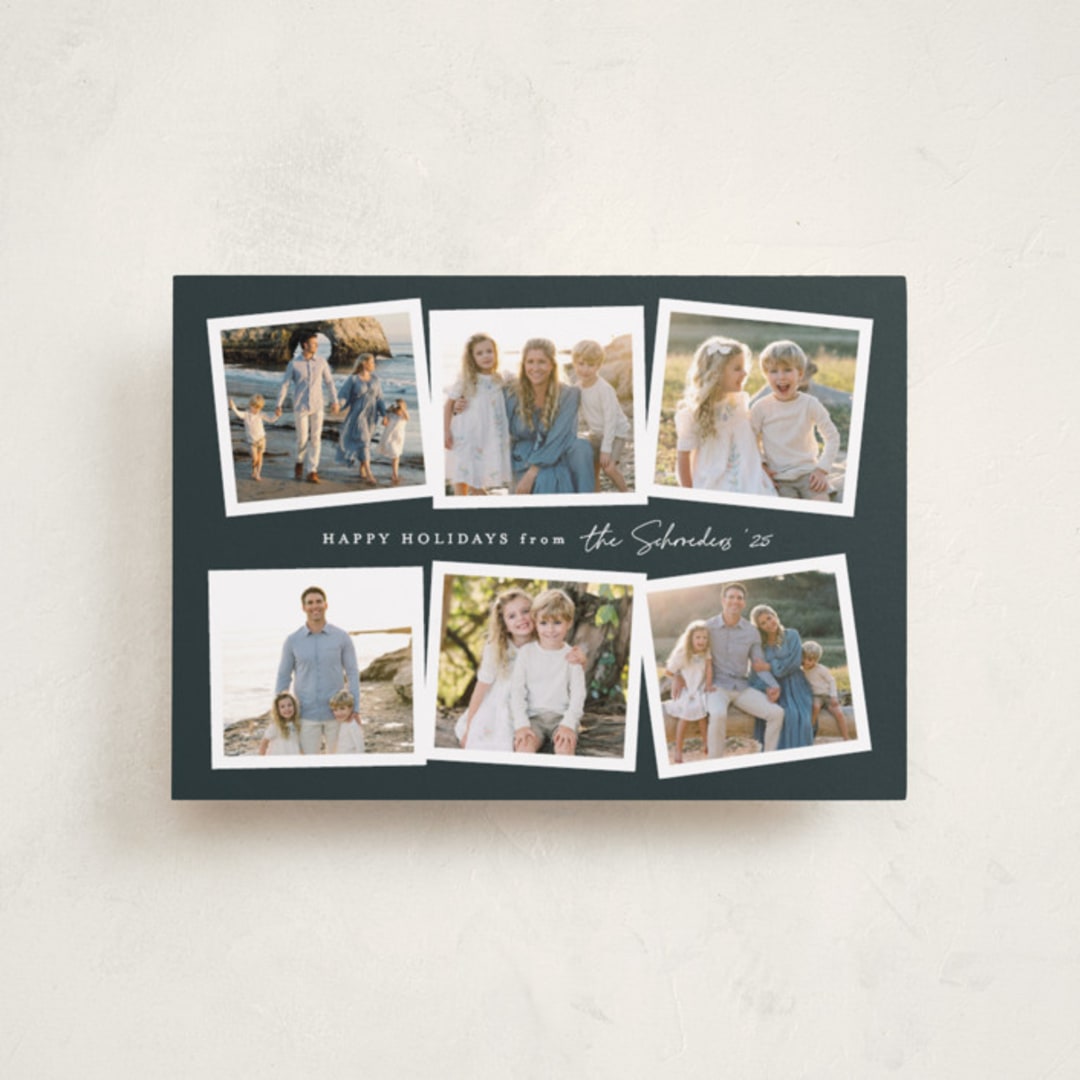 "Flicks" - Holiday Cards in Lagoon by Jennifer Postorino - Front