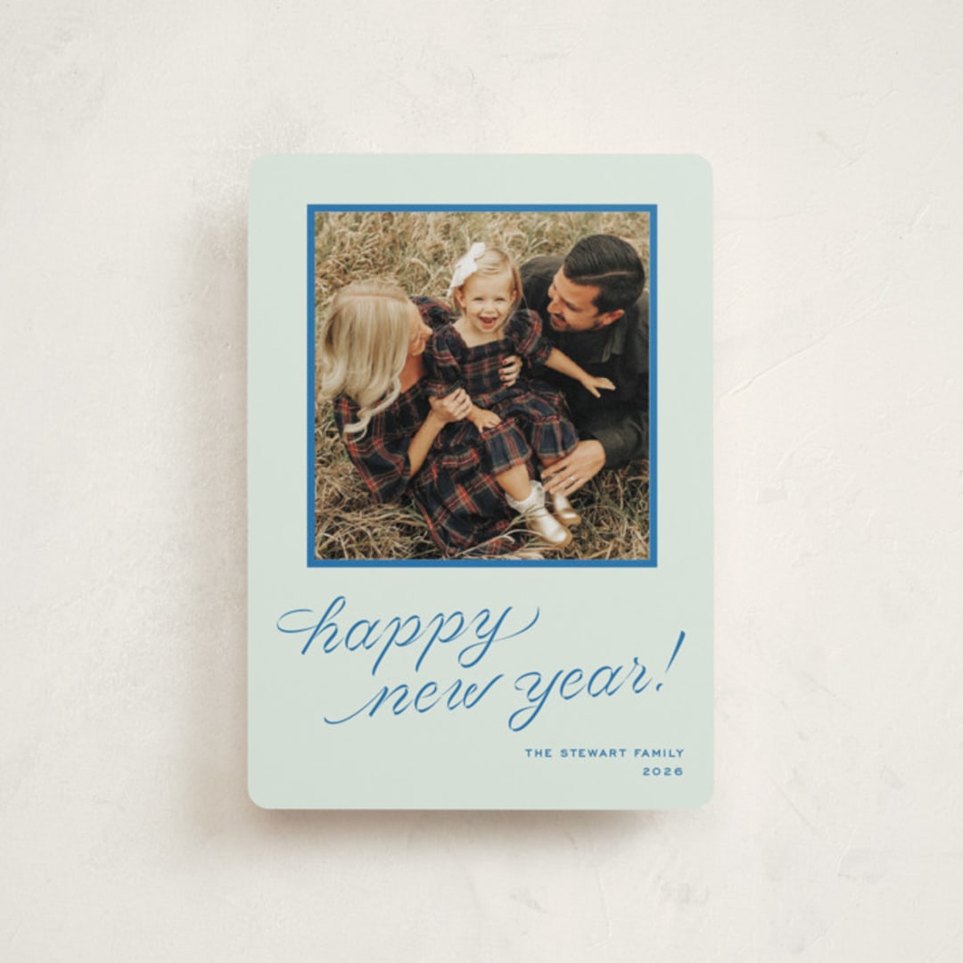 "cotillion" - Holiday Cards in Mint by Megan Davis - Front