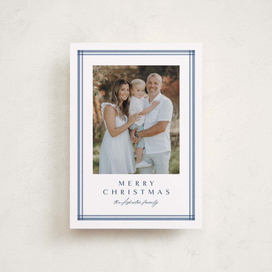 "Trim" - Holiday Cards in Sea by Lea Delaveris - Front