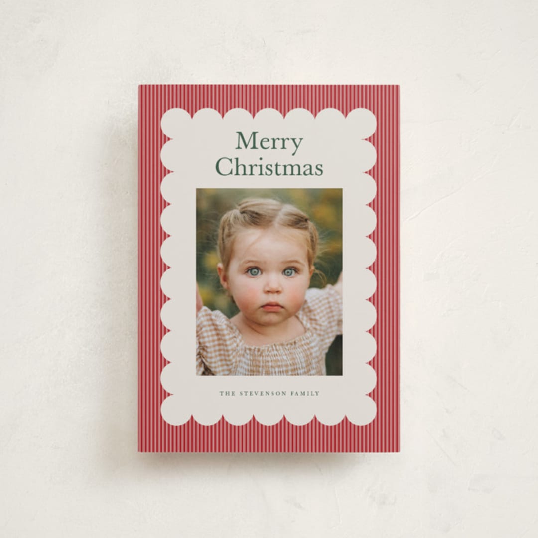 "Charm" - Holiday Cards in Cherry by Nicoletta Savod - Front