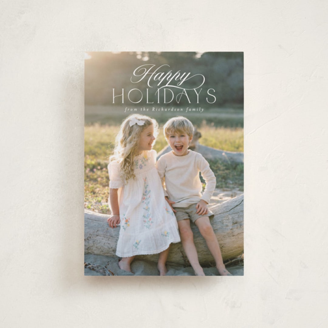 "Ashby" - Holiday Cards in Snow by Deynaaz Daraei - Front