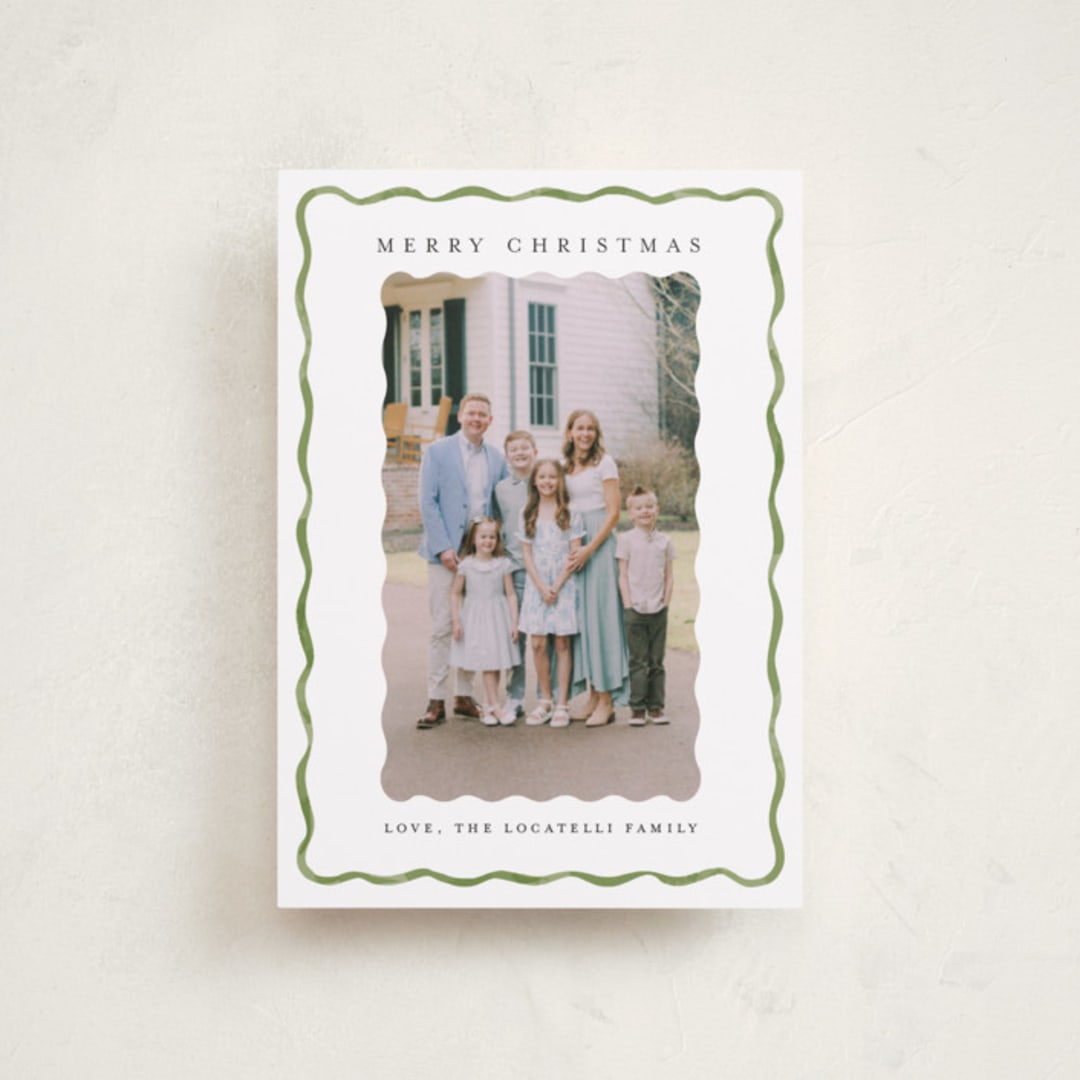 "Holiday Fringe" - Holiday Cards in Fern by Chris Griffith - Front