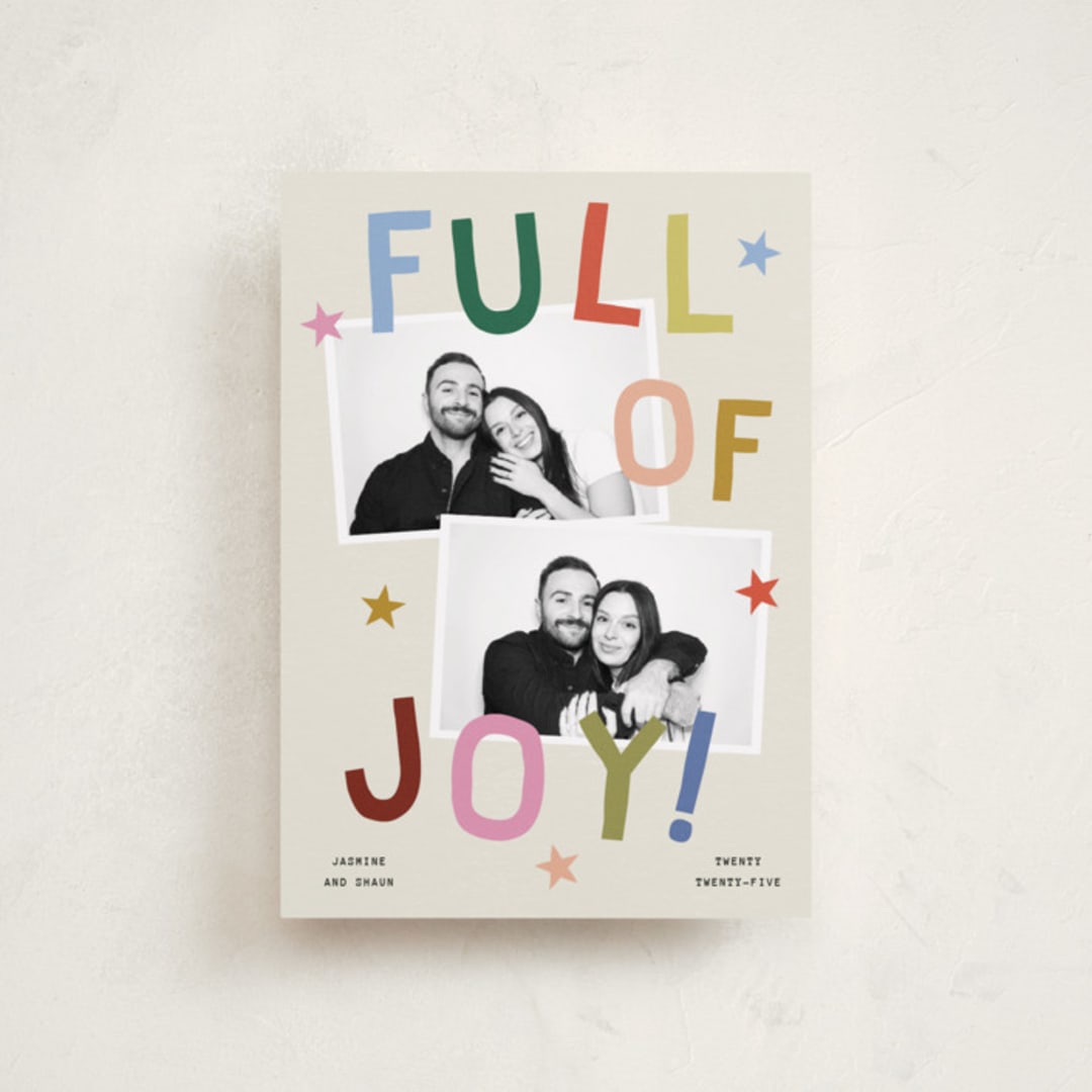 "Full of Joy (& Cheer)" - Holiday Cards in Jubilant by Kercia Jane - Front