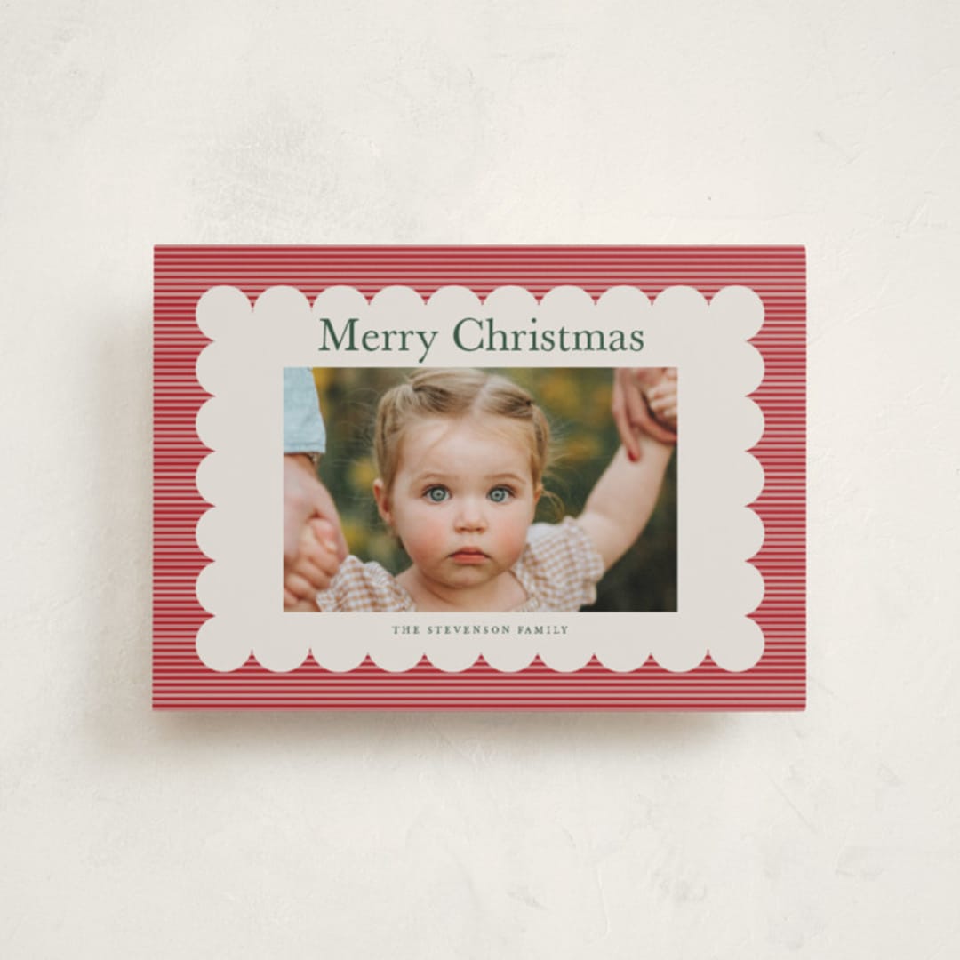 "Charm" - Holiday Cards in Cherry by Nicoletta Savod - Front