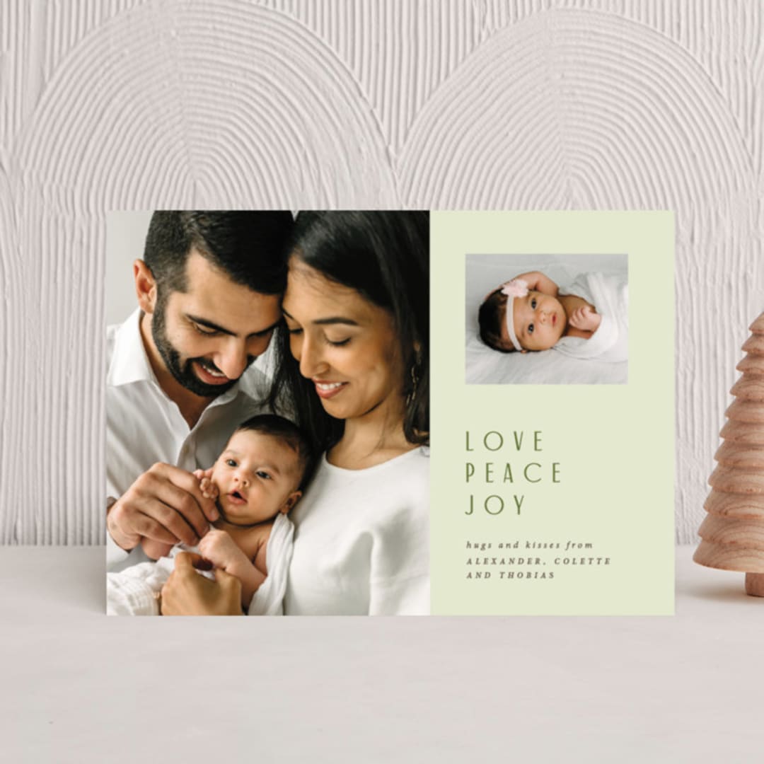 "Minimalism" - Holiday Cards in Pine by Anastasia Makarova - Front