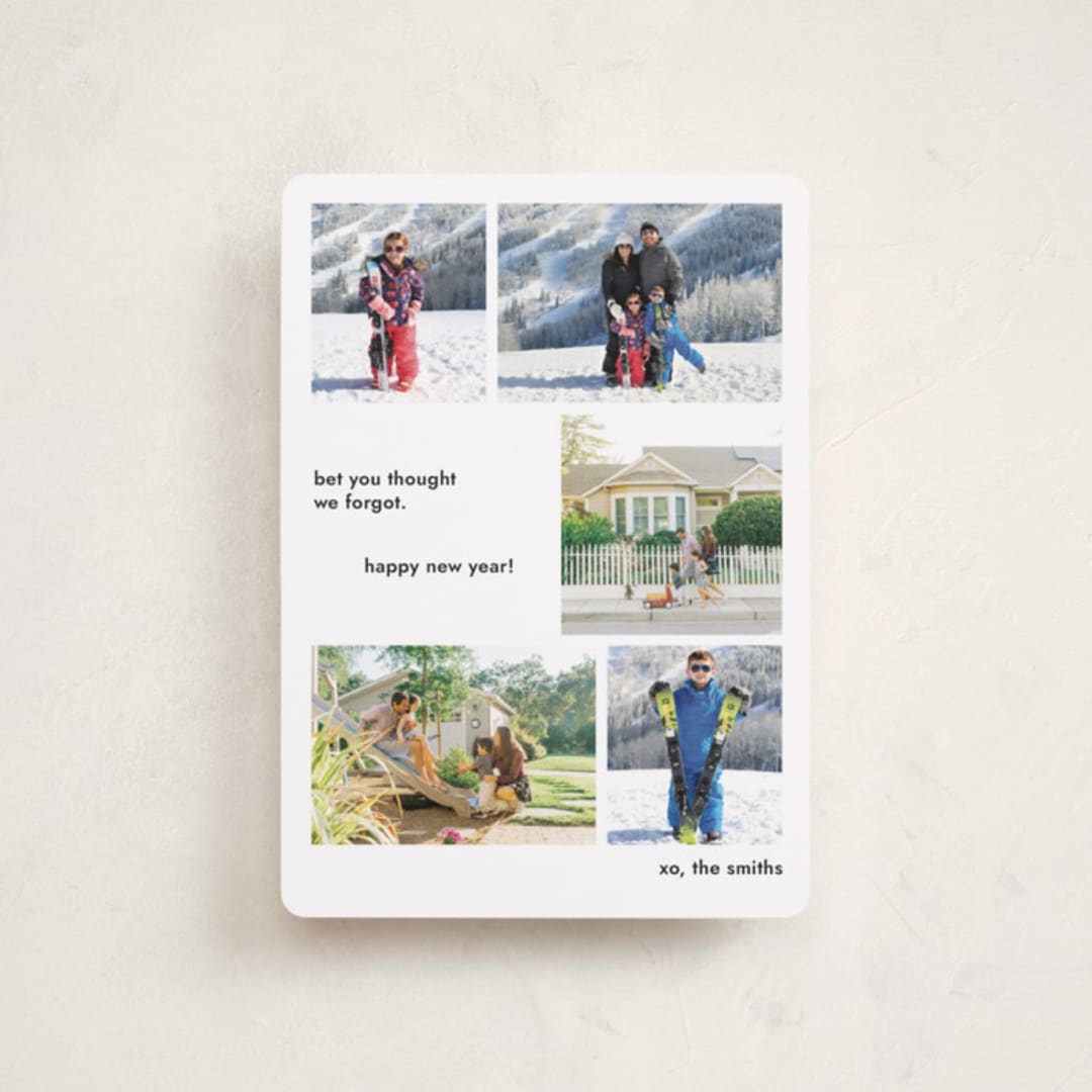 "Forgot" - Holiday Cards in Lump of Coal by Megan Davis - Front