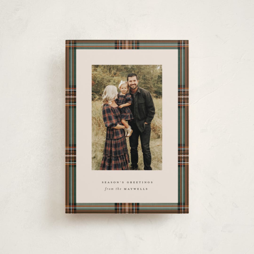 "Highland Holiday" - Holiday Cards in Hazel by Olivia Kanaley Inman - Front