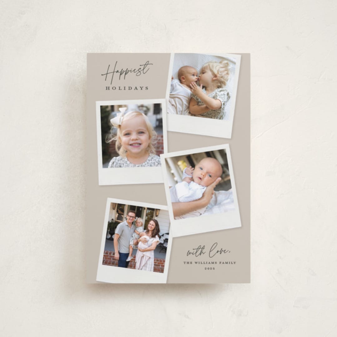 "Instant Elegance" - Holiday Cards in Dune by Kerry Doyle - Front