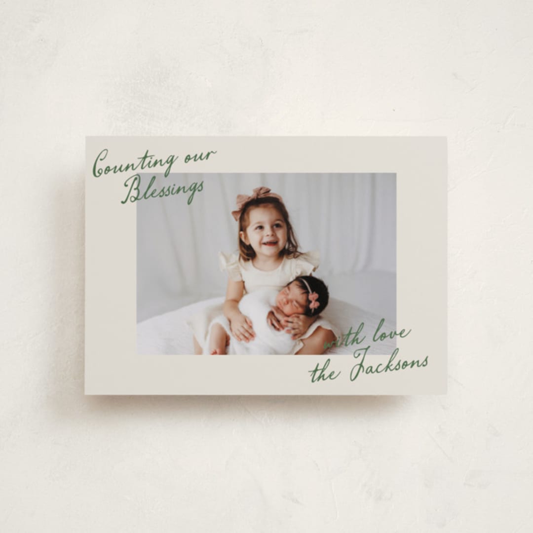 "Luant" - Holiday Cards in Pine Needle by Deynaaz Daraei - Front