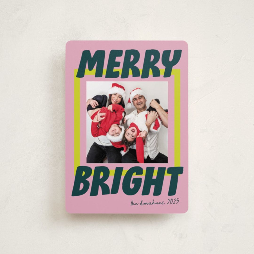"Bold and Bright" - Holiday Cards in Gumdrop by Shari Margolin - Front