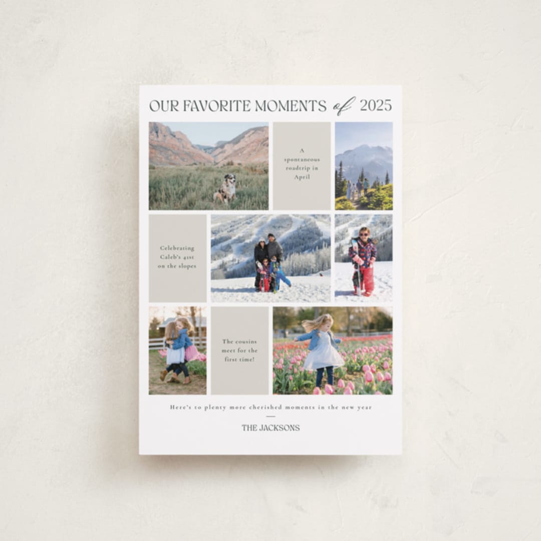 "Favourite Moments" - Holiday Cards in Tinsel by Adelyn T. - Front