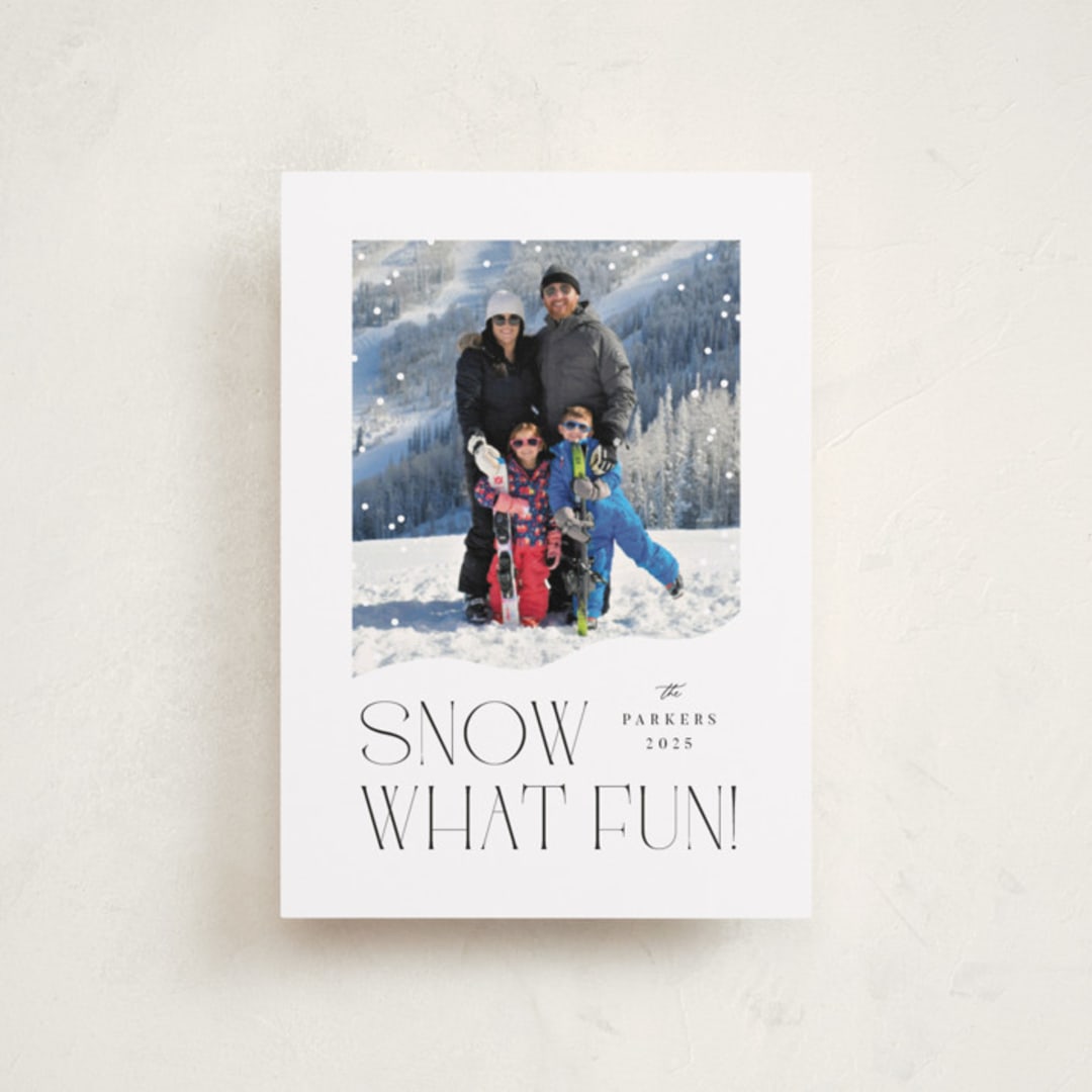 "Snow What Fun" - Holiday Cards in Ink by Olivia Raufman - Front