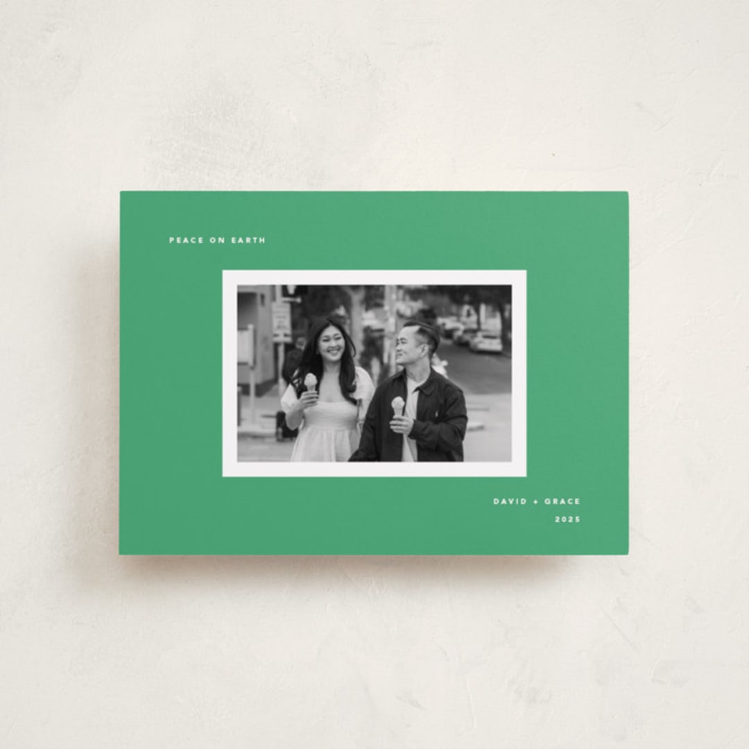 "Bright Greetings" - Holiday Cards in Elf Shoes by Brandy Folse - Front