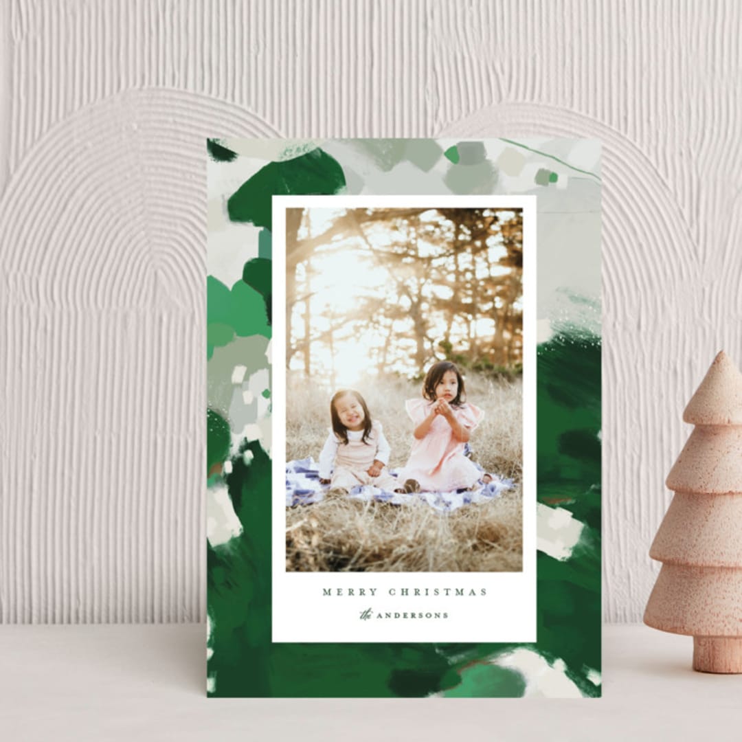 "Blithely" - Holiday Cards in Shamrock by Alaina Cherup - Front