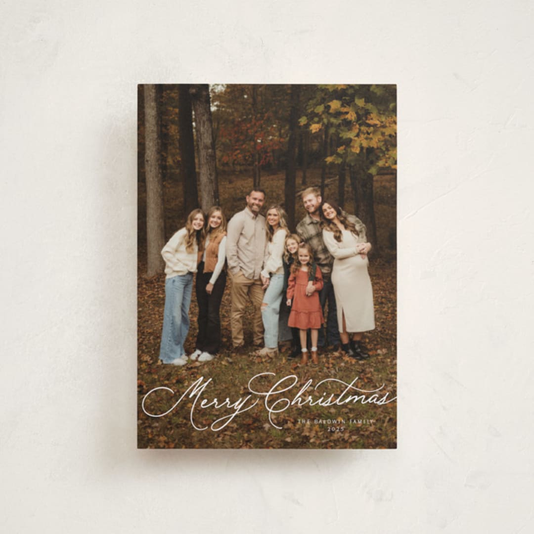 "Warm Sentiment" - Holiday Cards in Snow by Melanie Severin - Front