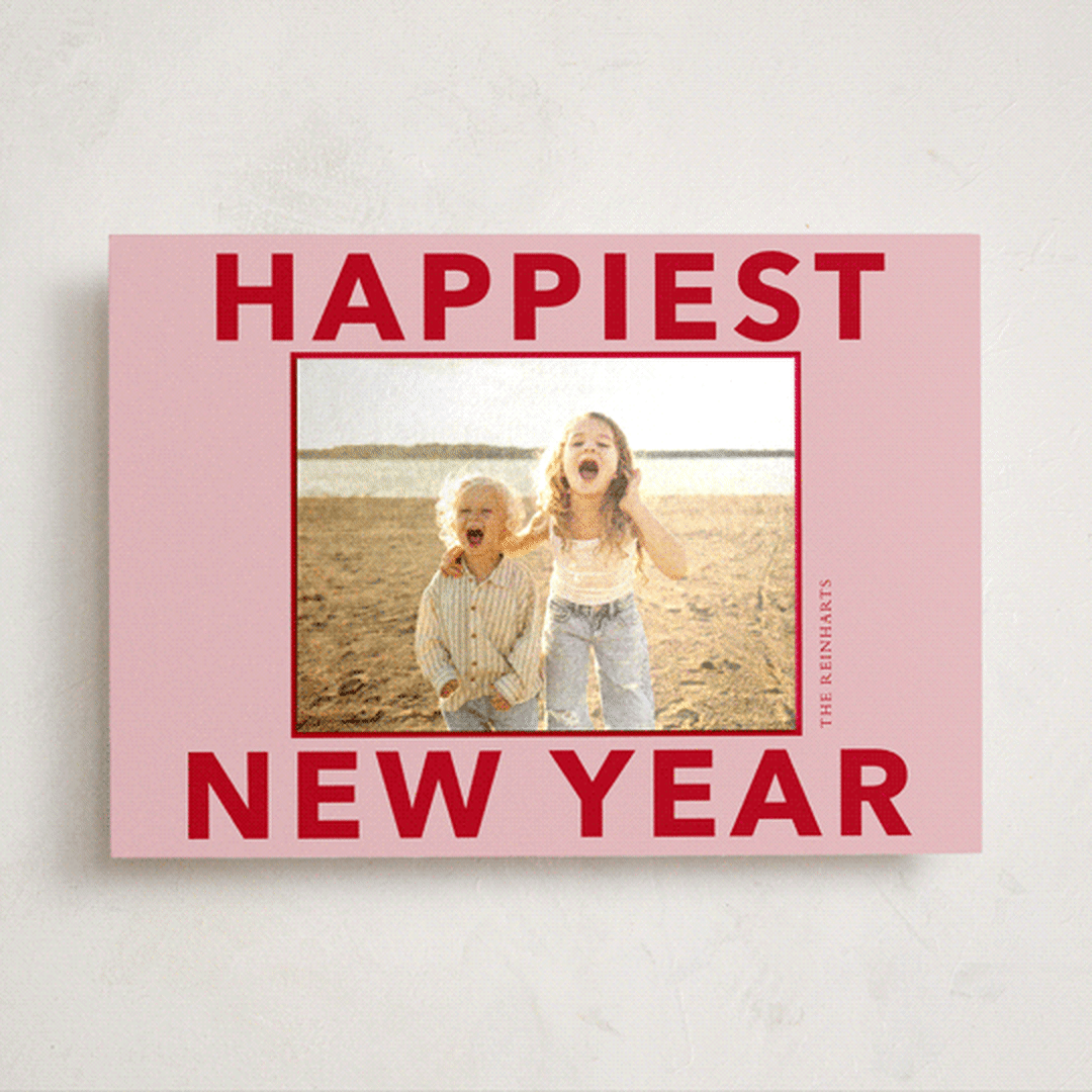 "Shiny Holiday" - Holiday Photo Mount Cards in Gumdrop by Angela Thompson - Front