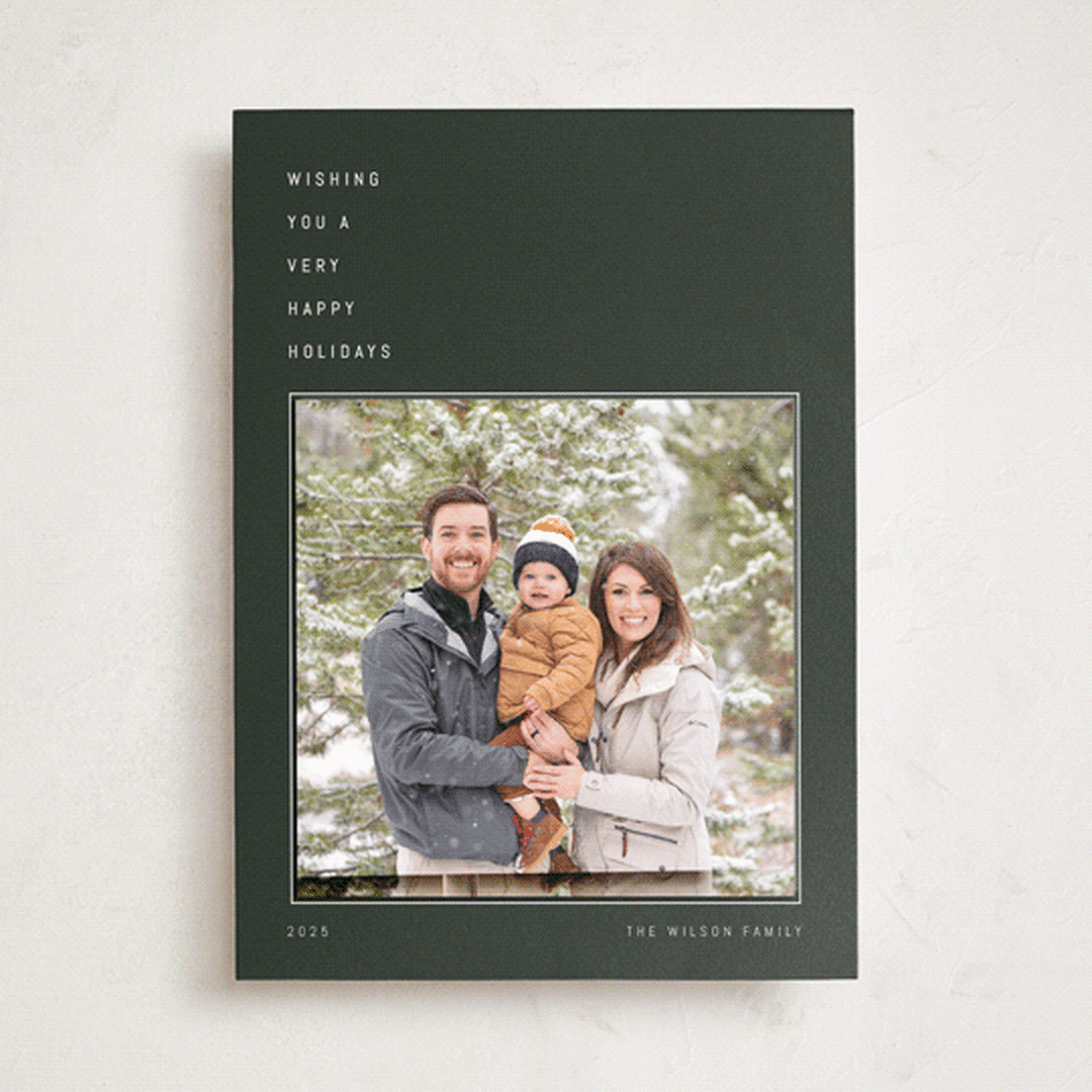 "Beaufort" - Holiday Photo Mount Cards in Fir by Blustery August - Front