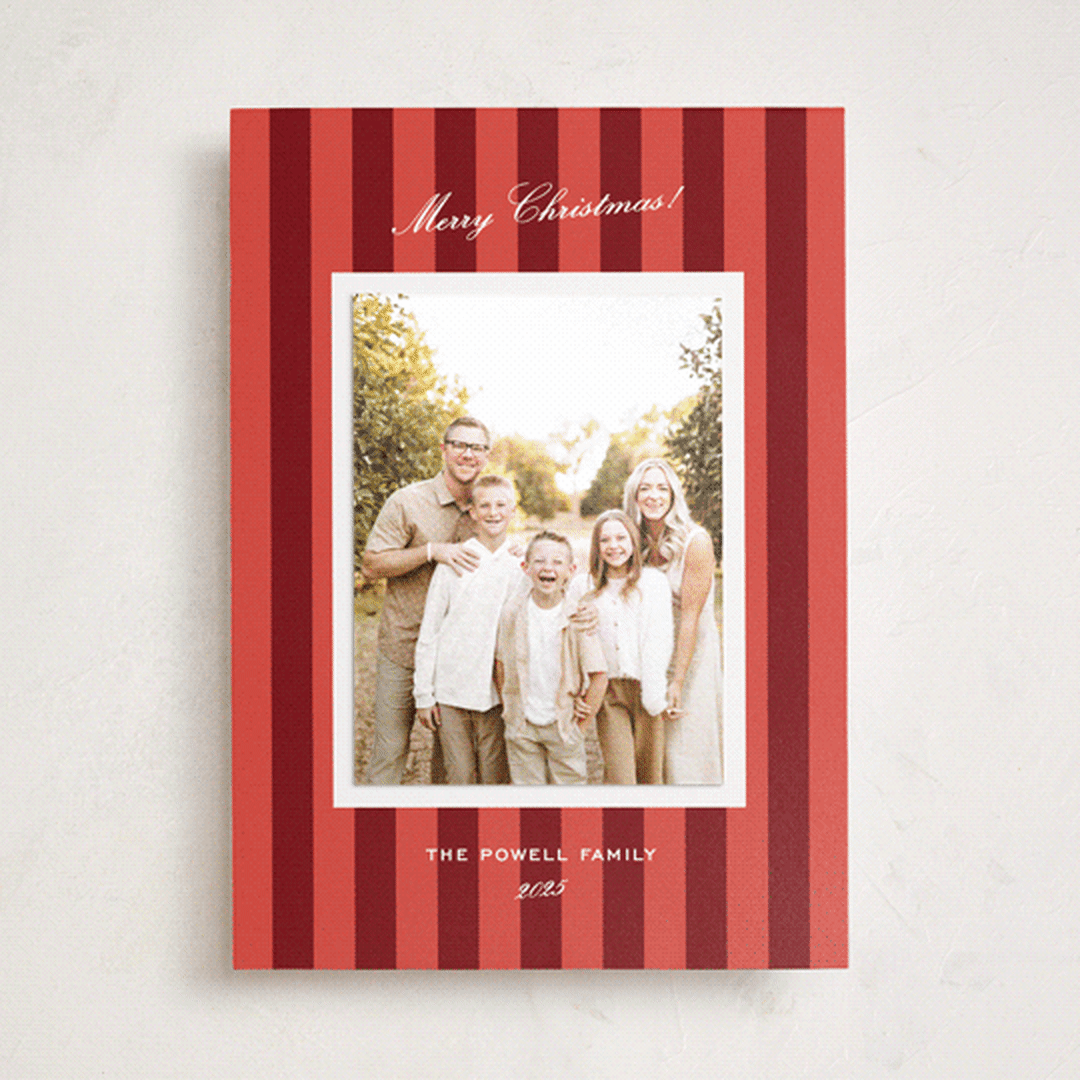 "Parma" - Holiday Photo Mount Cards in Stocking by Megan Davis - Front