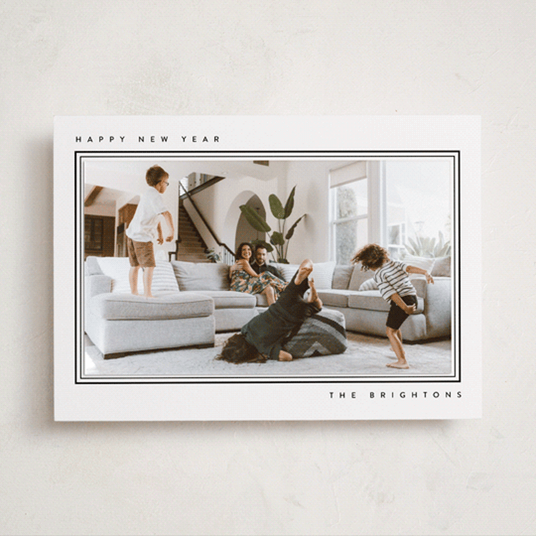 "Airy" - Holiday Photo Mount Cards in Snow Man by Adelyn T. - Front