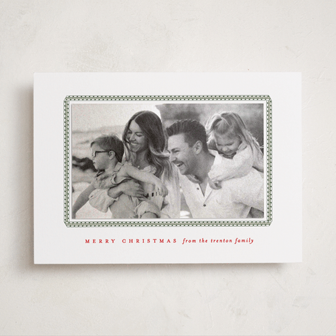 "Bedford" - Holiday Photo Mount Cards in Snow by Amy Kross - Front