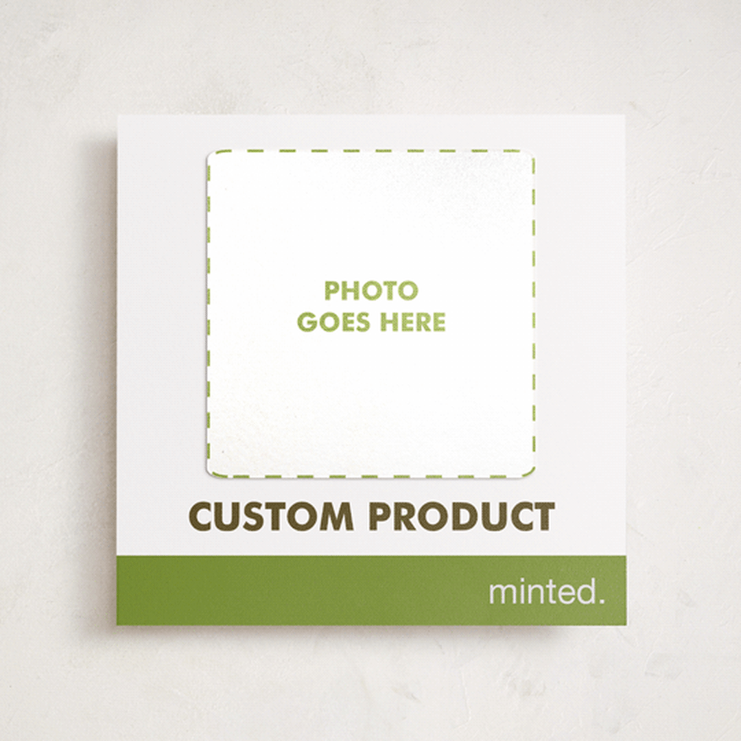 "Portrait Custom" - Holiday Photo Mount Cards in Charcoal by Minted Custom - Front