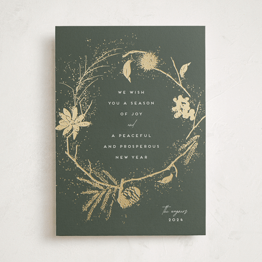 "woodland shimmer" - Holiday Cards in Forest by Susan Zinader - Front