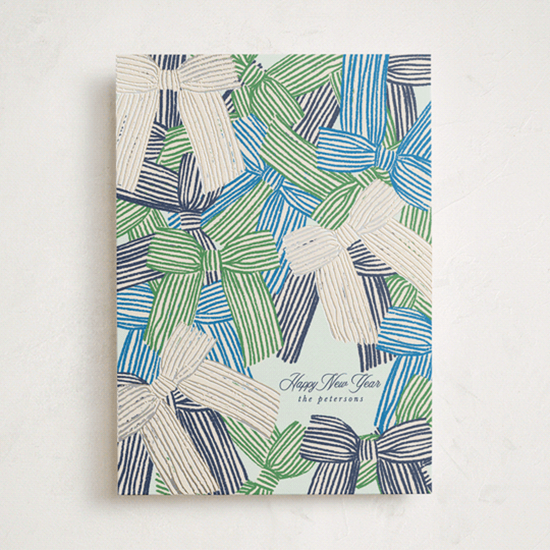 "Bunch of Bows" - Holiday Cards in Lake by Anna Elder - Front