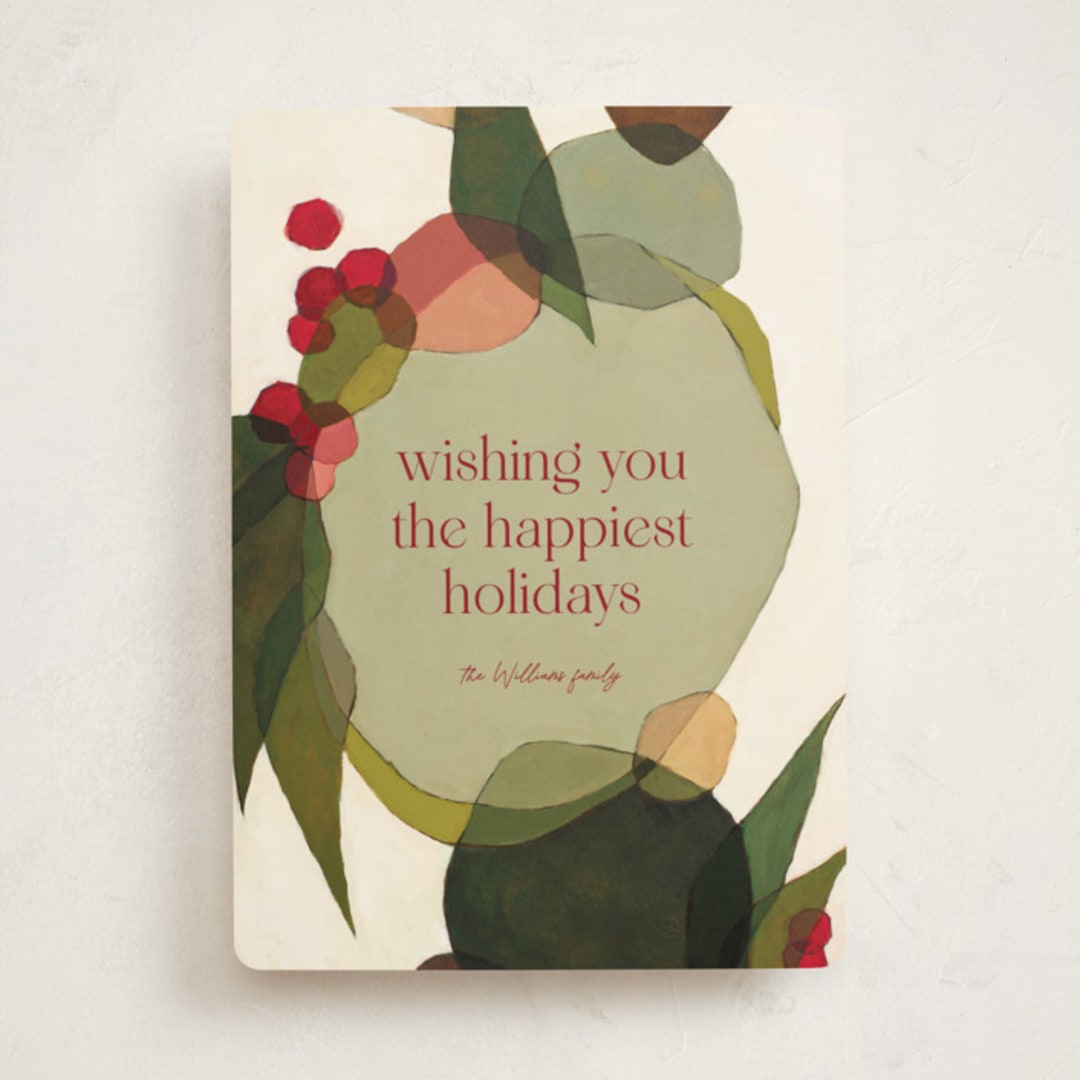 "Cirque" - Holiday Cards in Spruce by Wendy Keller - Front