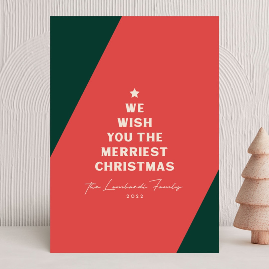 "Merriest Tree" - Holiday Cards in Classic by Heather Cairl - Front