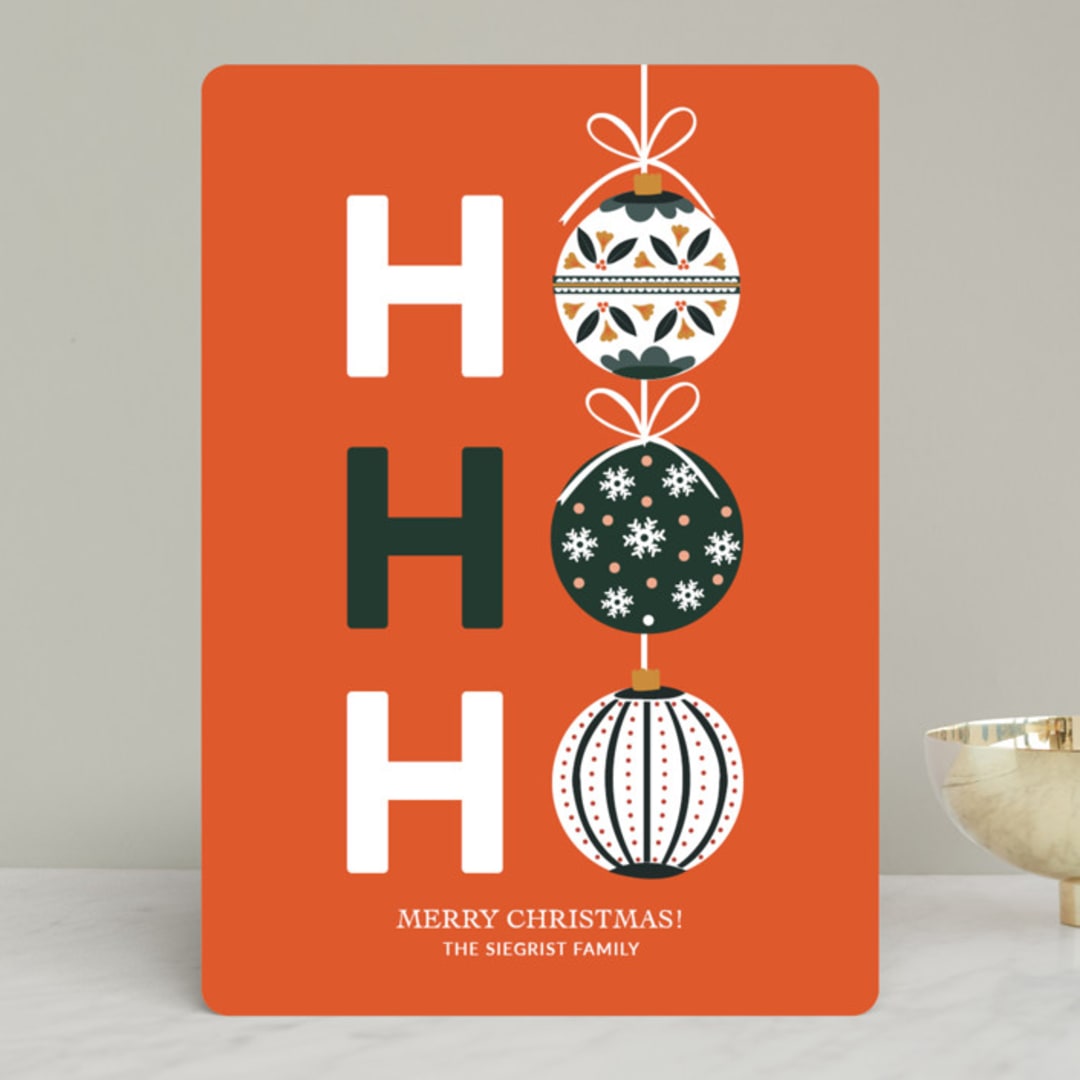 "Santa's Christmas Sleigh" - Holiday Cards in Cider by Jenna Skead - Front