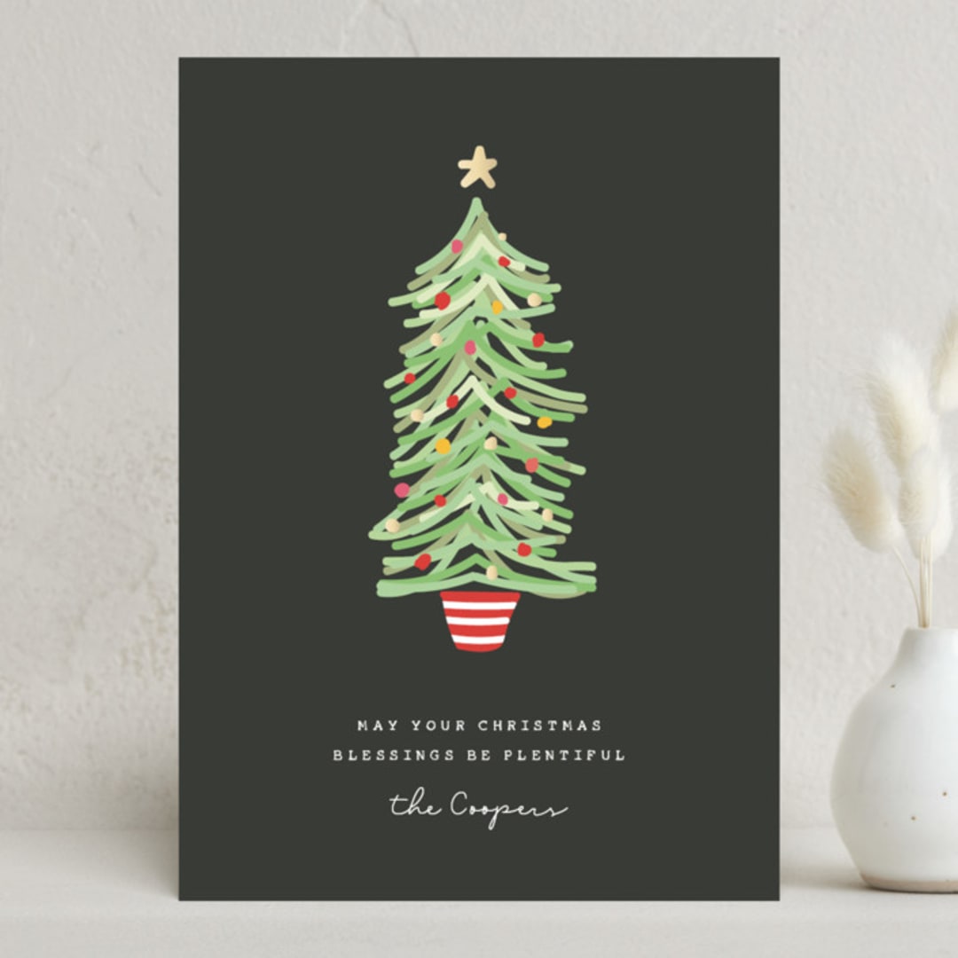 "finding merry" - Holiday Cards in Midnight by Sara Hicks Malone - Front