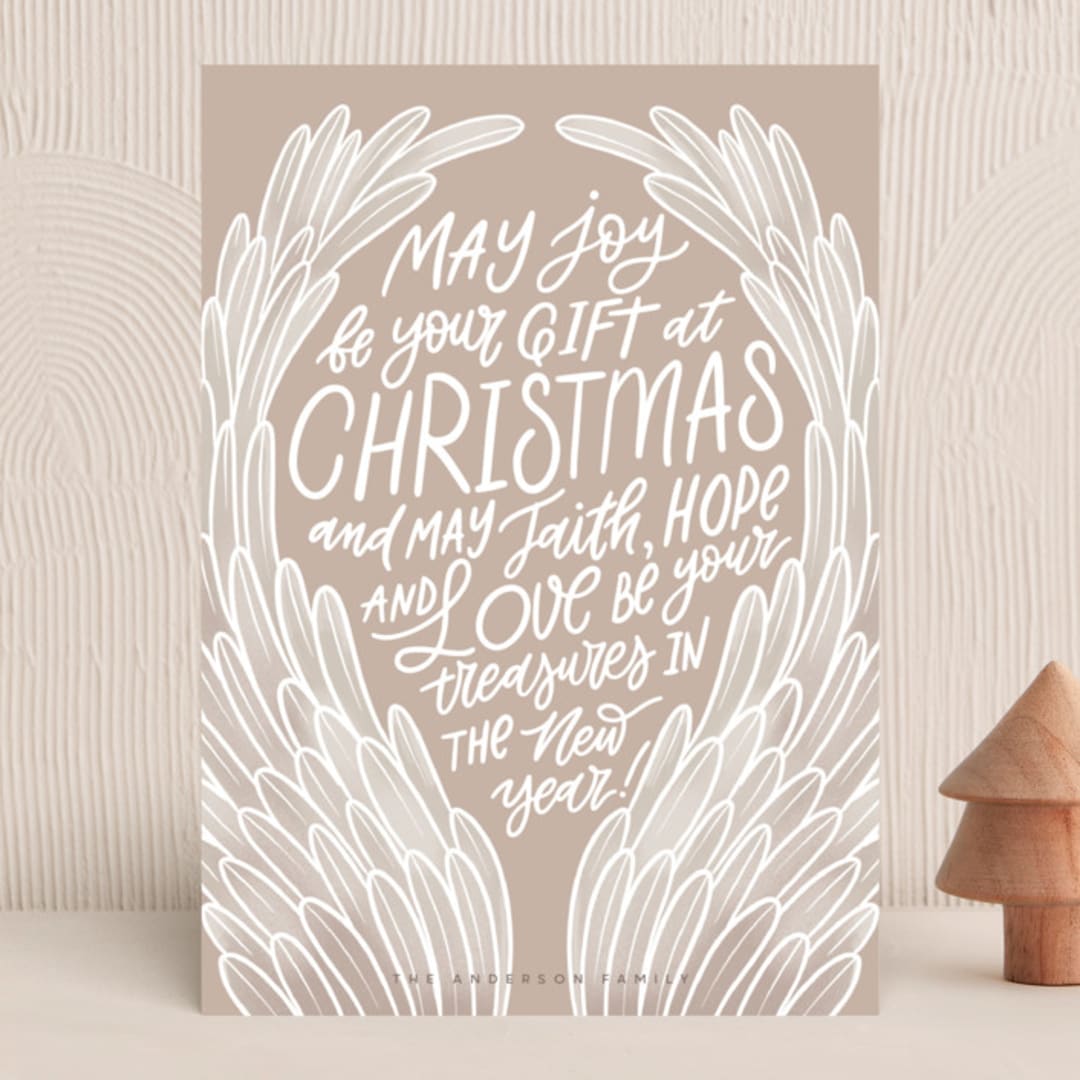 "Wings" - Holiday Cards in Cookie Dough by Yuliya Evseeva - Front