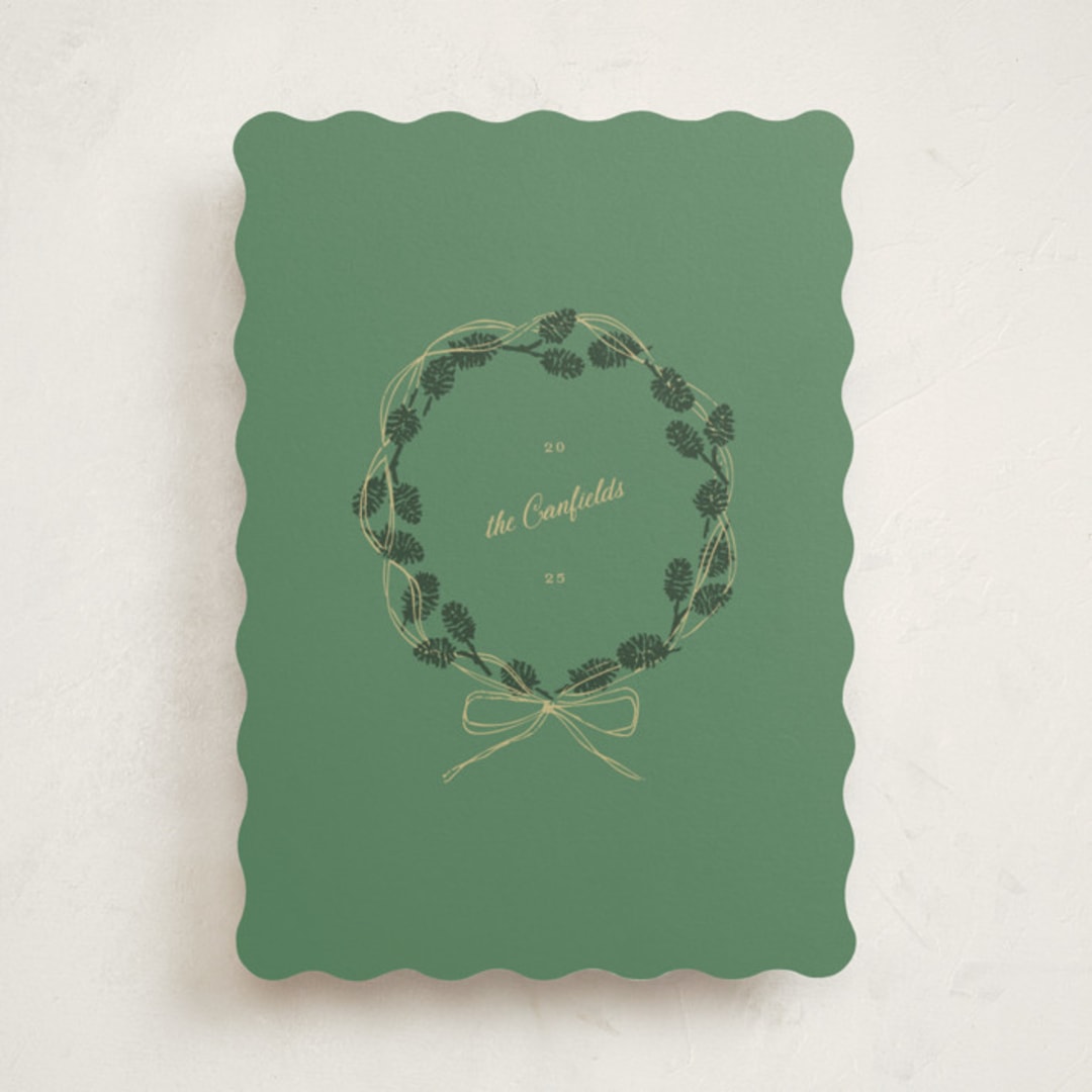 "Holiday Pinecones" - Holiday Cards in Pine by Jen Ramsey - Front
