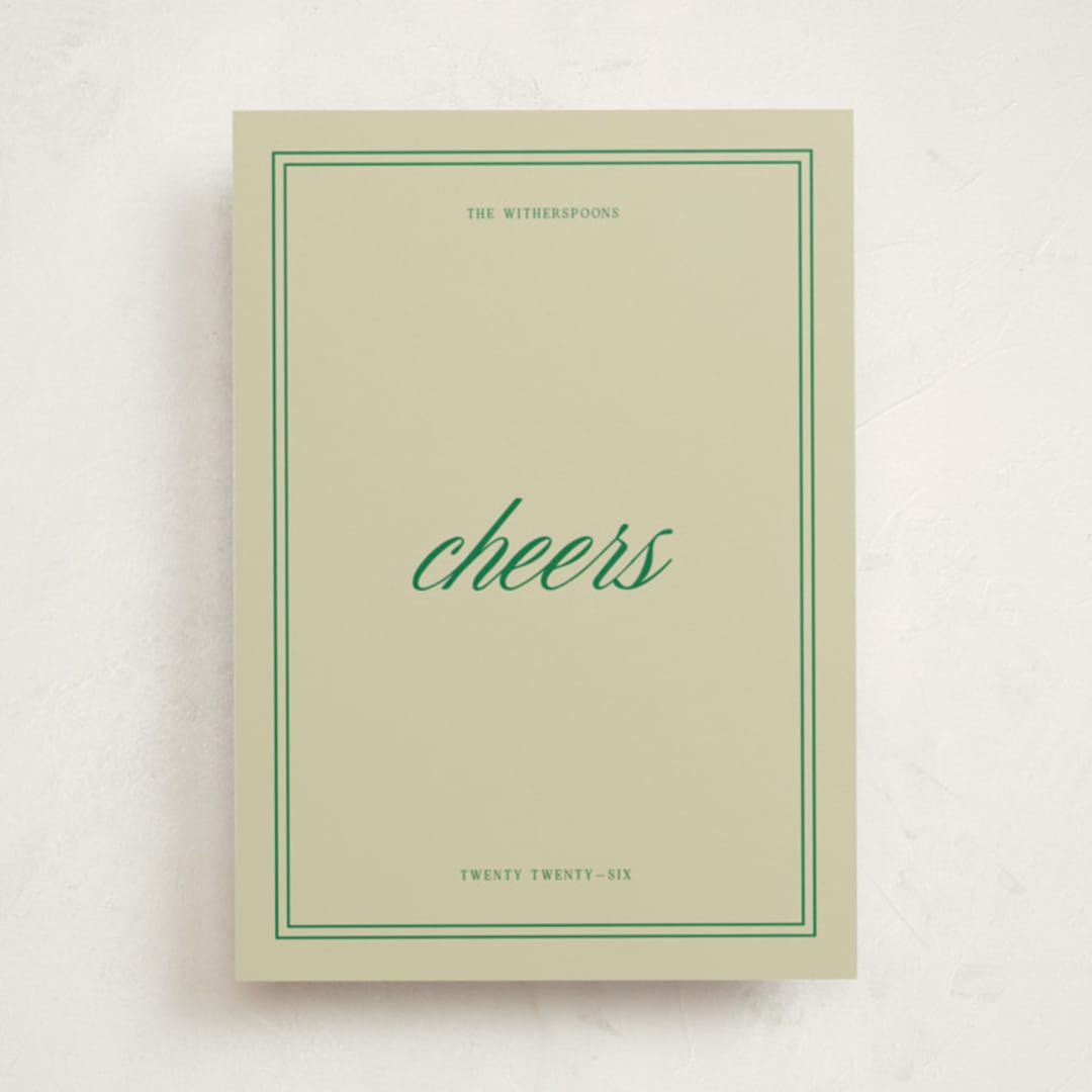 "merry merry" - Holiday Cards in Emerald by Jen Ramsey - Front