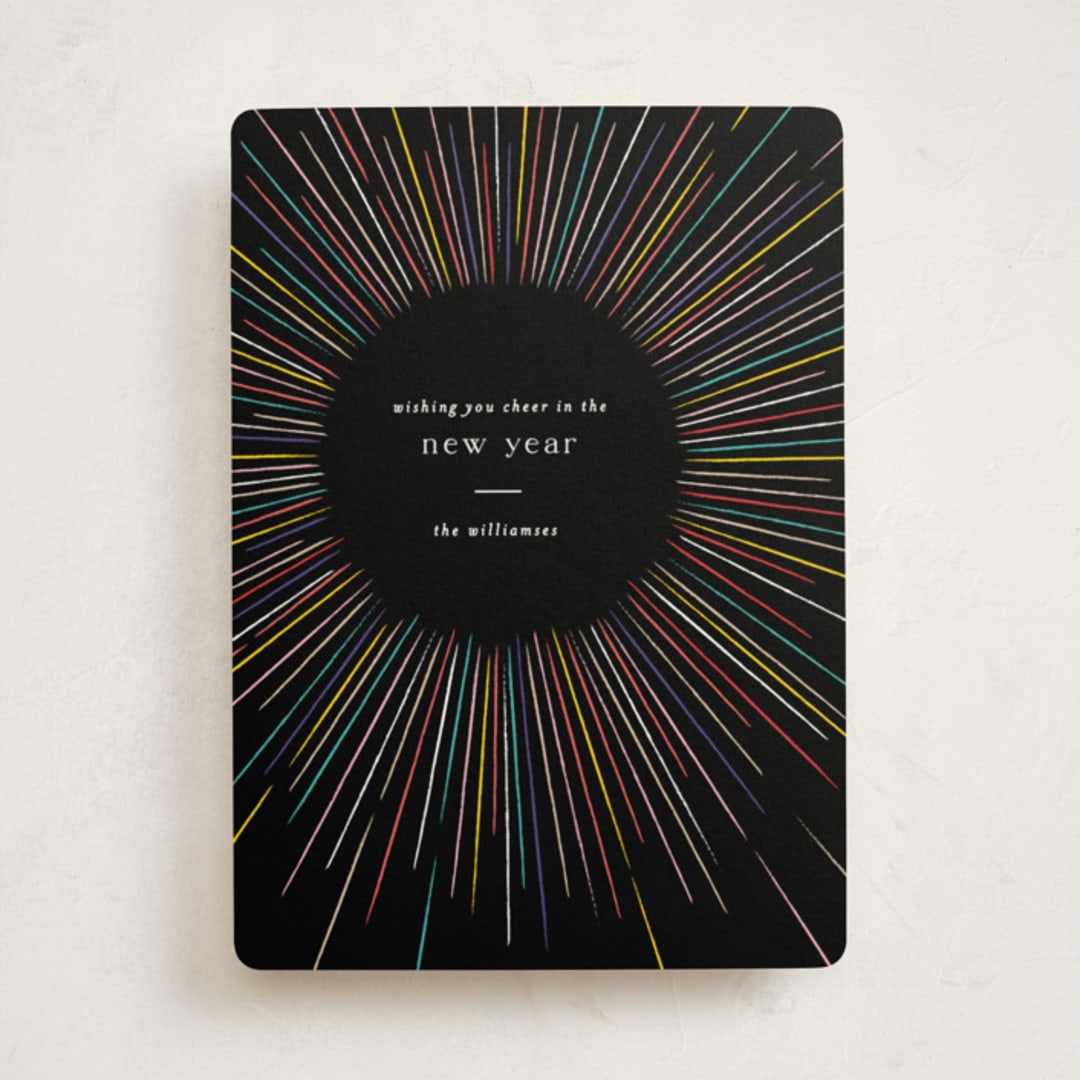 "Burst" - Holiday Cards in Disco by Pixel and Hank - Front