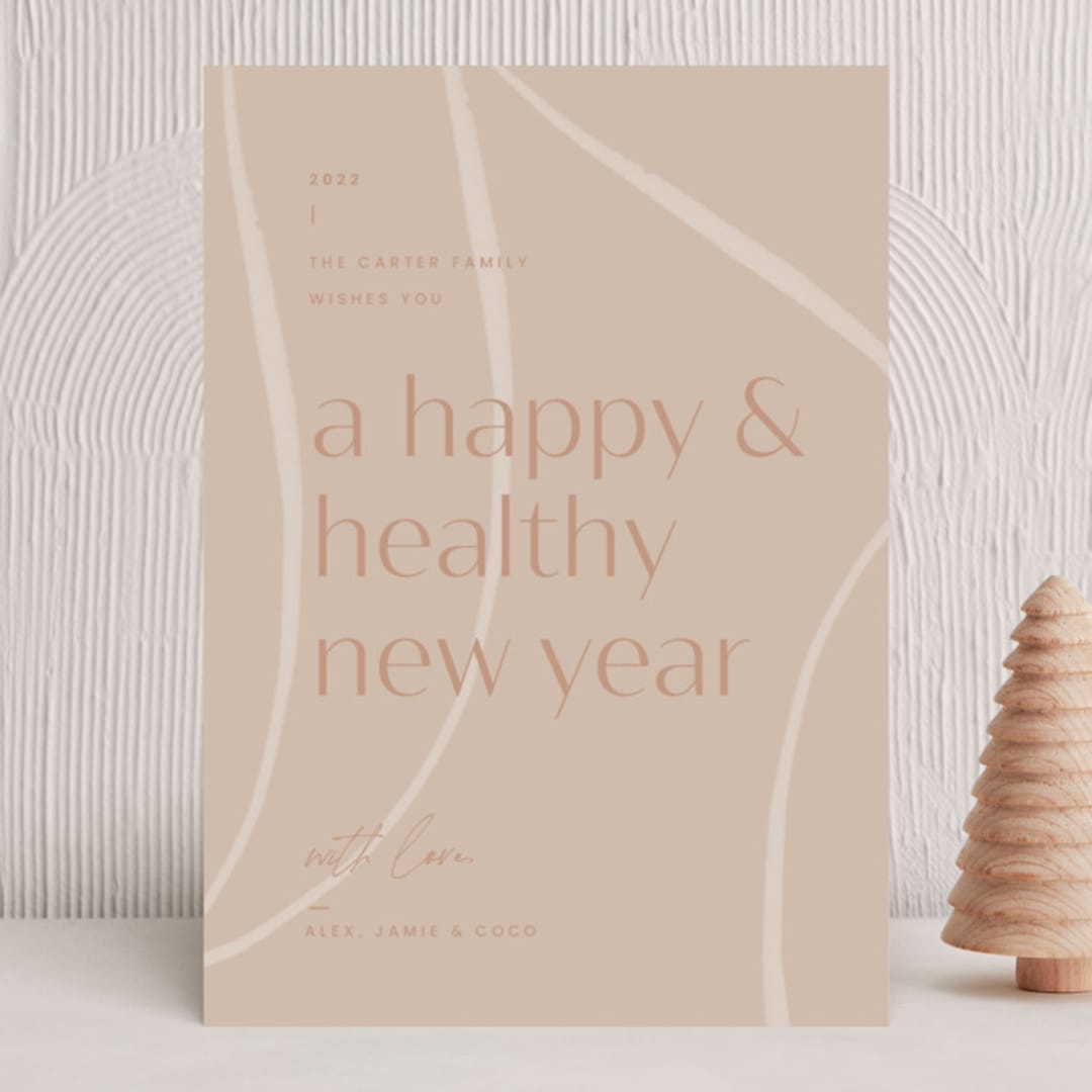 "Season of Blessings" - Holiday Cards in Winter Rose by Blustery August - Front