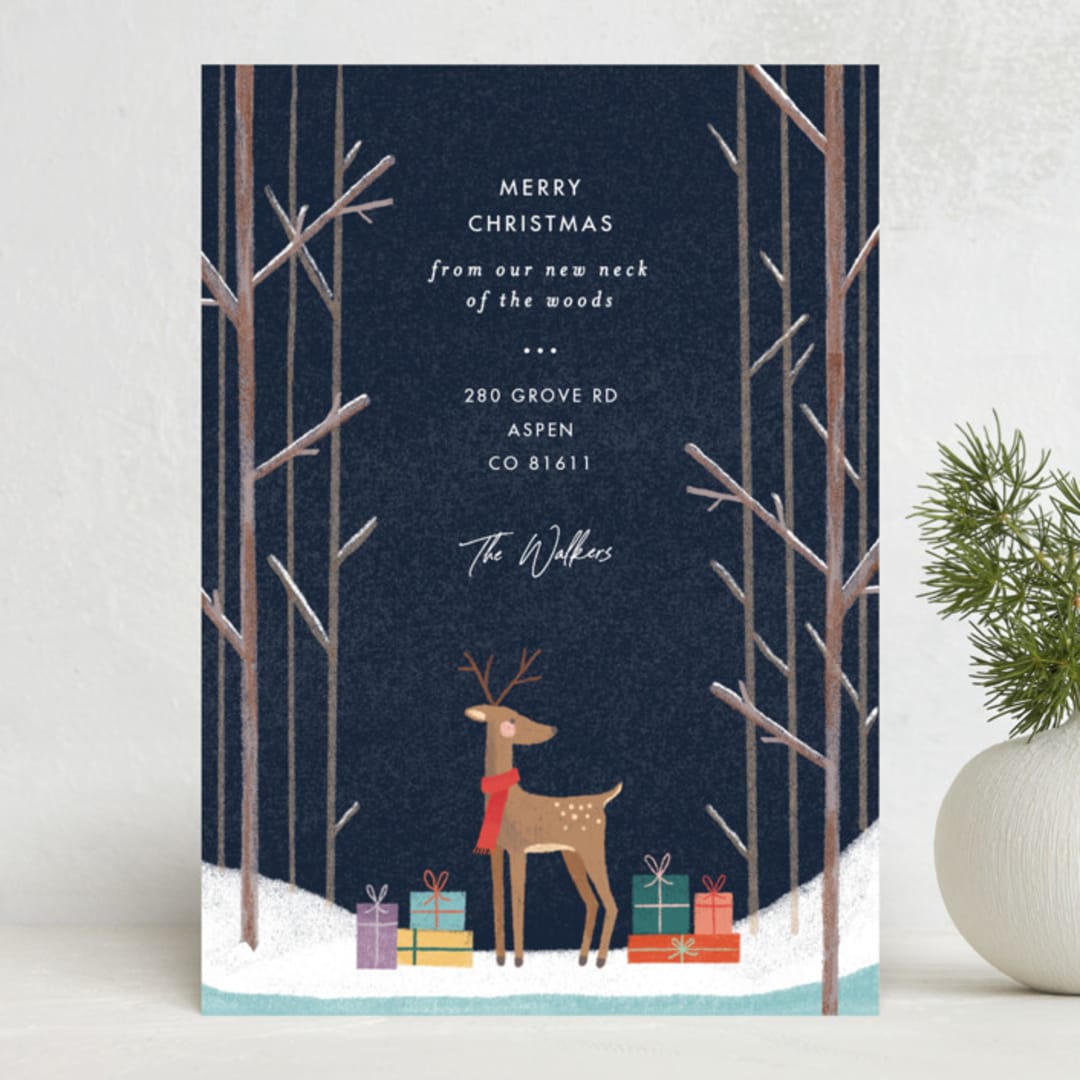 "Woodlands" - Holiday Cards in Winter by Bethan - Front