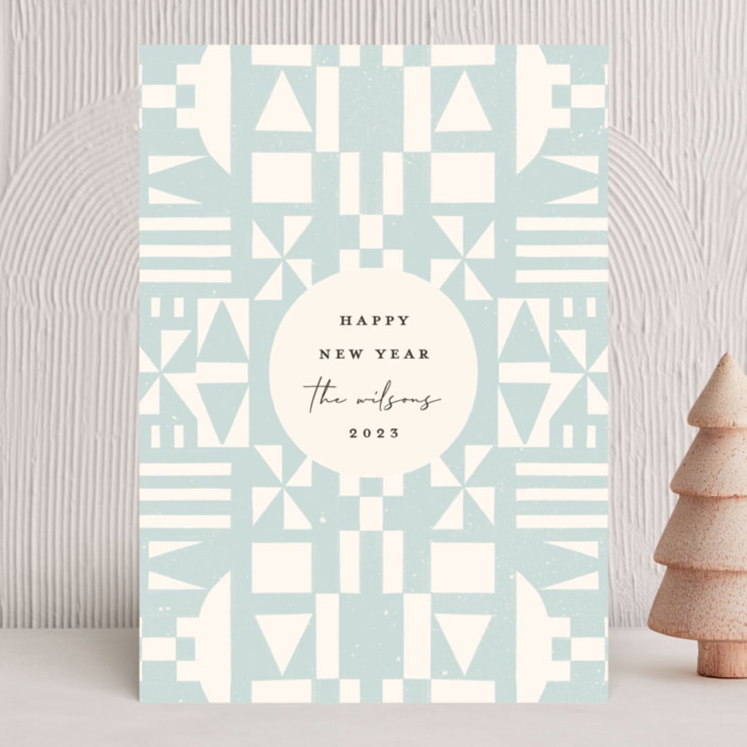 "Holiday Quilt" - Holiday Cards in Frosted by Julie Murray - Front