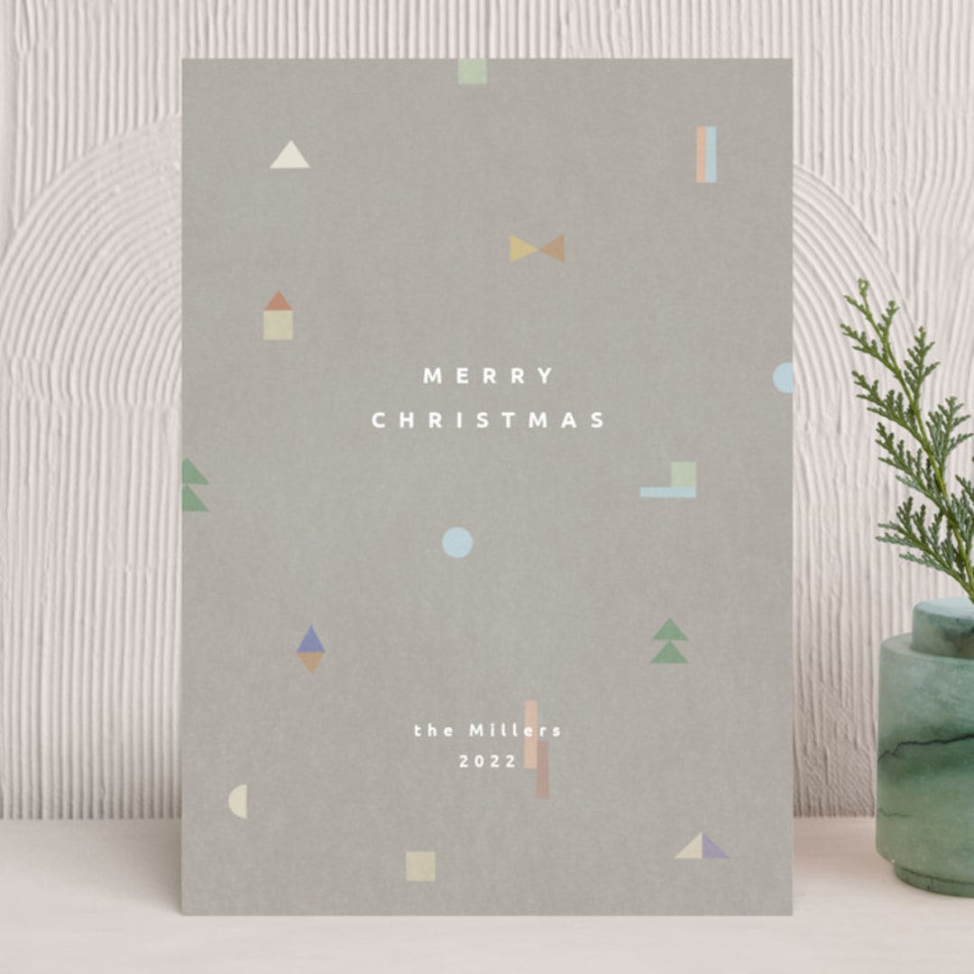 "calm christmas" - Holiday Cards in Fog by Sumak Studio - Front